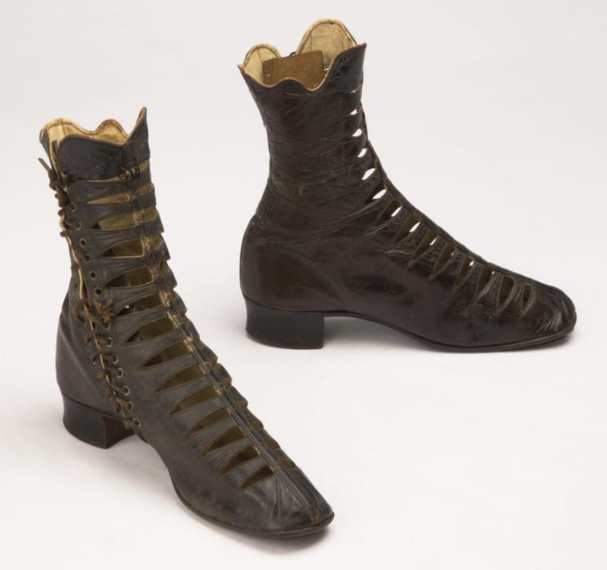 Women's Boots, Used by Anna D. Larkin, 1867