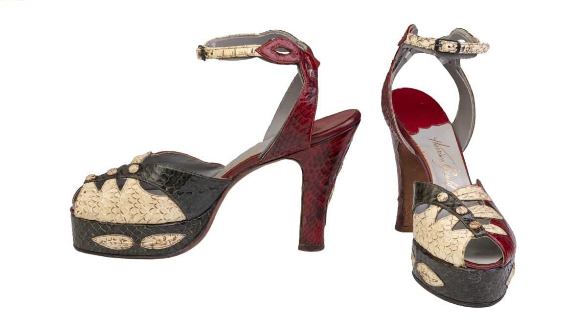 Women's Platform Shoes, 1945-1950