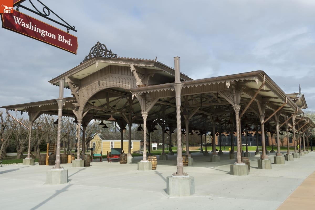 thf190482 Detroit Central Market, Built 1860