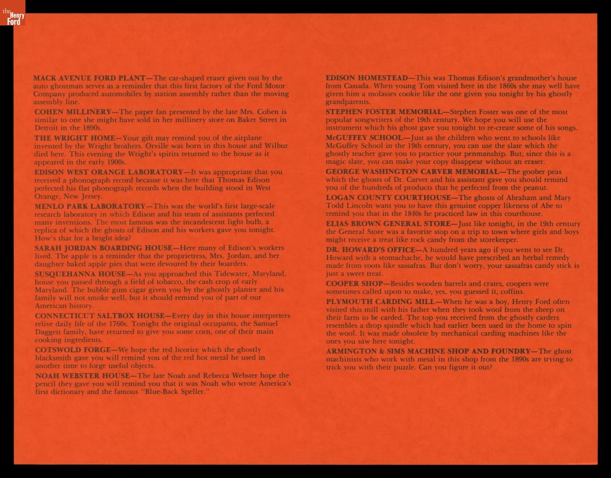 Orange page with text