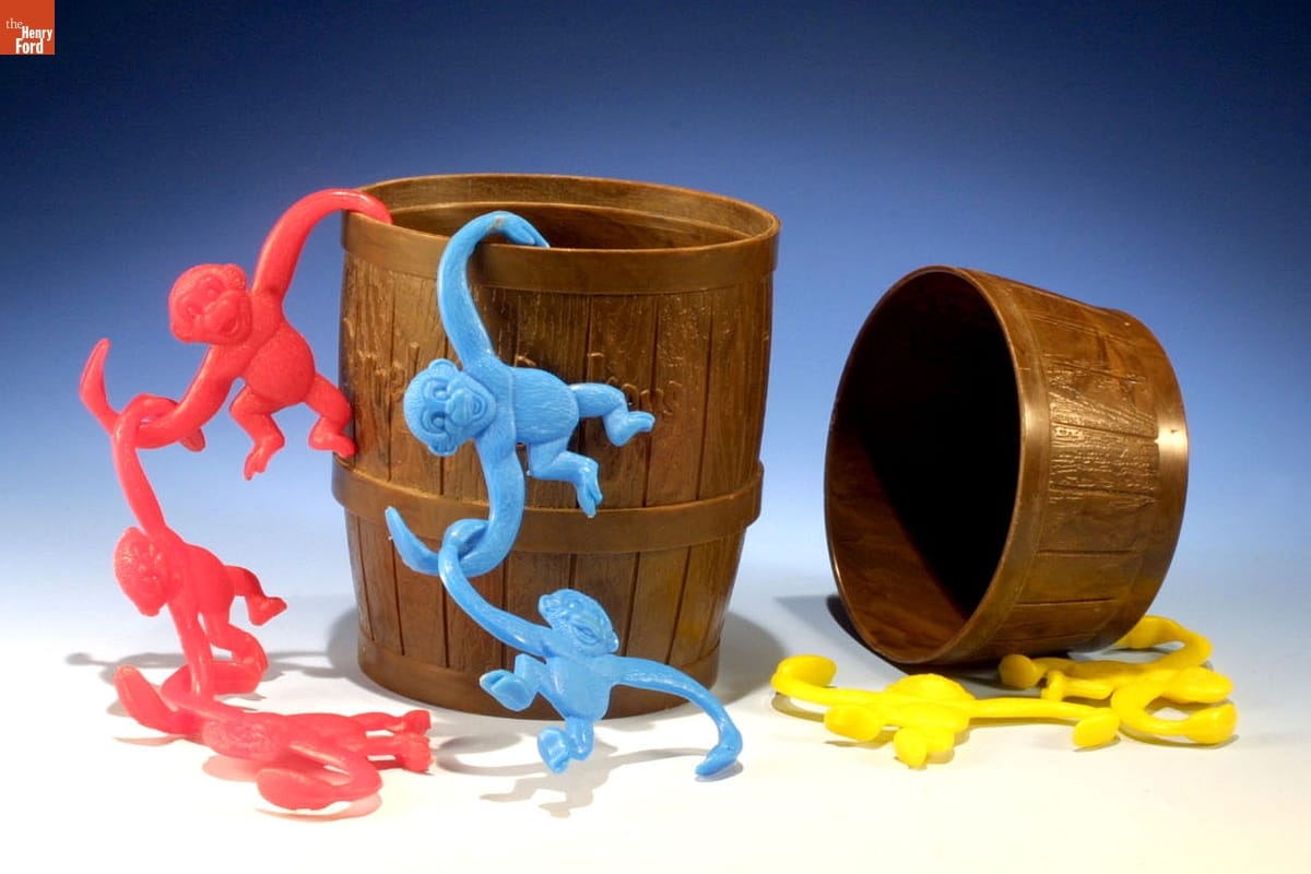 Barrel of Monkeys Game, 1966-1970 Barrel of Monkeys toy