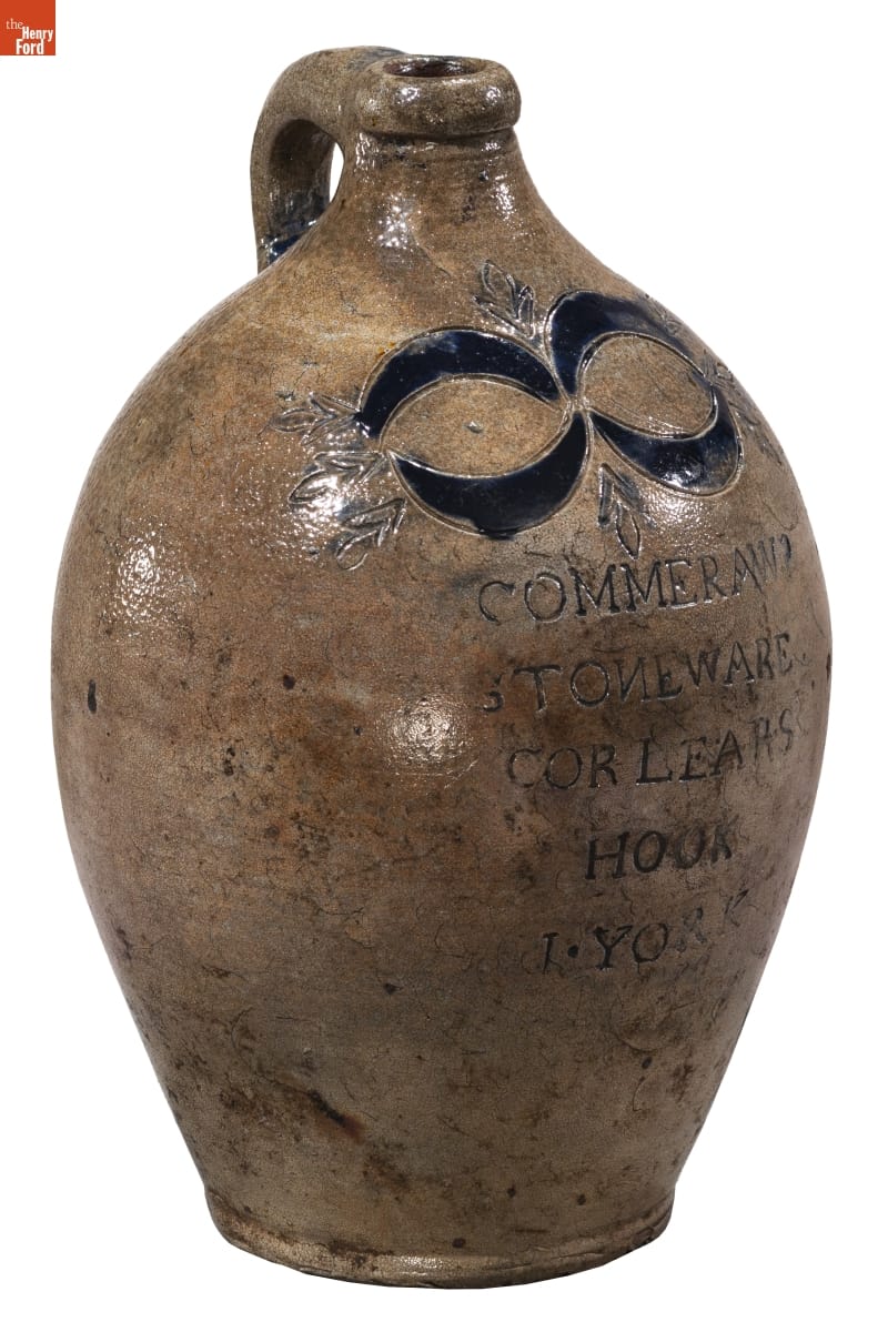 Jug stamped “Commeraw’s Stoneware Corlears Hook N. York