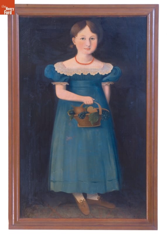 Oil Painting, "Sarah ... at the Age of Four," 1830-1840 Oil Painting, "Sarah ... at the Age of Four," 1830-1840