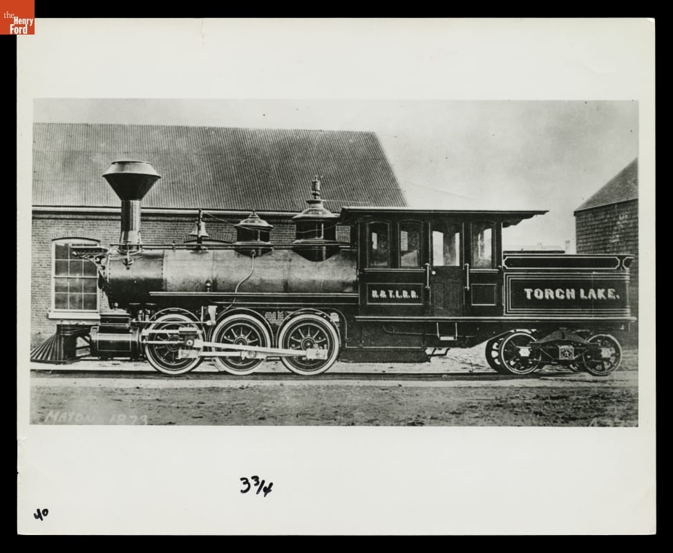 thf133911 Torch Lake Steam Locomotive, 1873