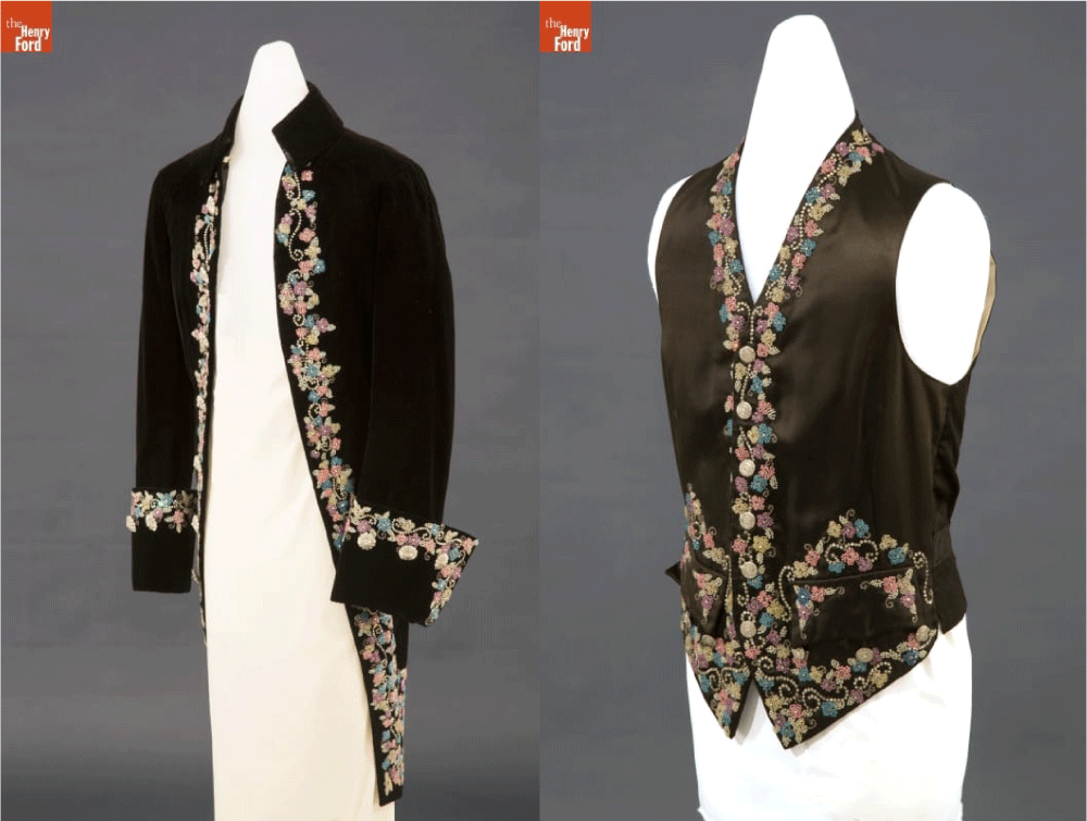 18th century style costume made by the Eaves Costume Company for Henry Ford