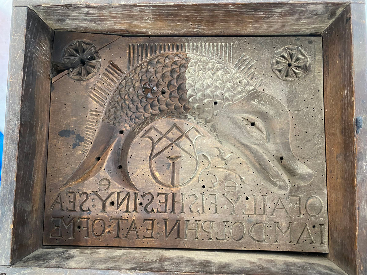 Dolphin Mold during the cleaning process