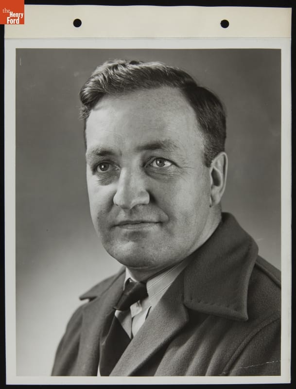 Ford Employee and Former NHL Hockey Player Hector Kilrea, October 1946 Portrait of man in jacket and tie