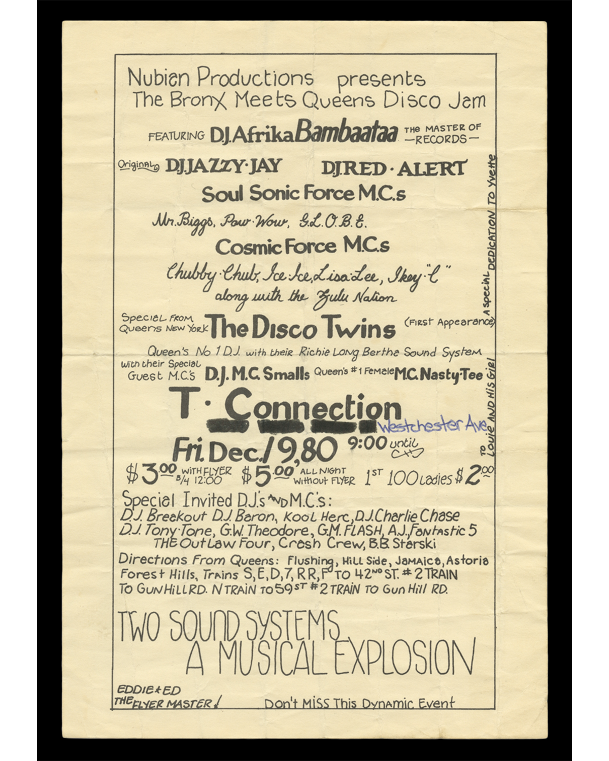 The Bronx Meets Queens Disco Jam Featuring DJ Afrika Bambaataa