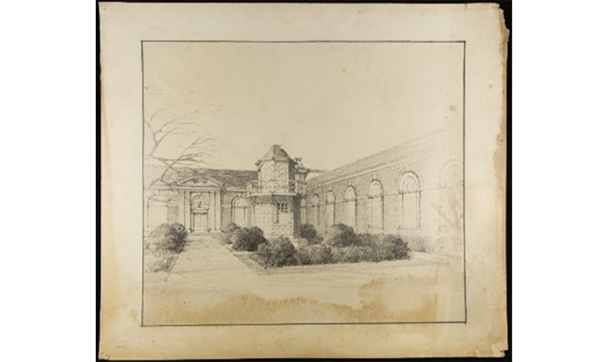 Pennsylvania Court pumphouse based on Rittenhouse’s observatory, 1928 / THF294392