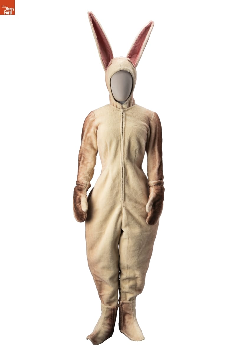 THF196404 Rabbit costume worn by a member of the Firestone family, 1956.