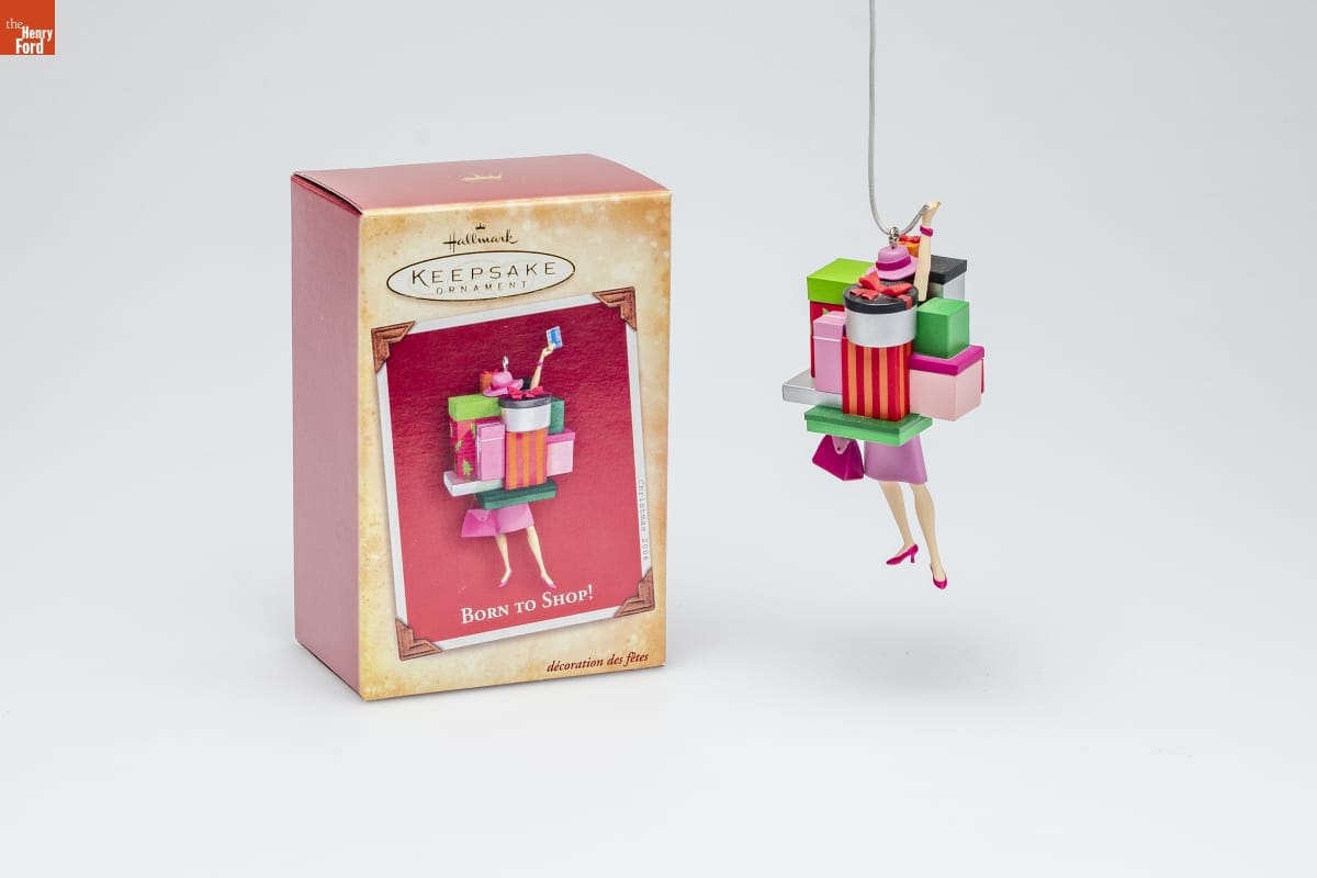'Born to Shop,' Christmas ornament, 2004