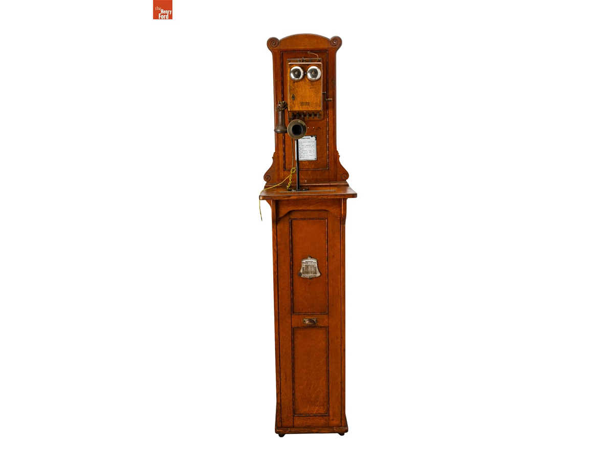 Pay Telephone featuring patents by William Gray, circa 1898